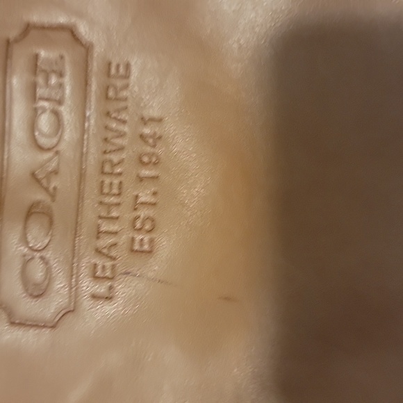 Coach D0882F12343 Light Brown Leather Shoulder Bag Handbag Purse - Picture 7 of 11